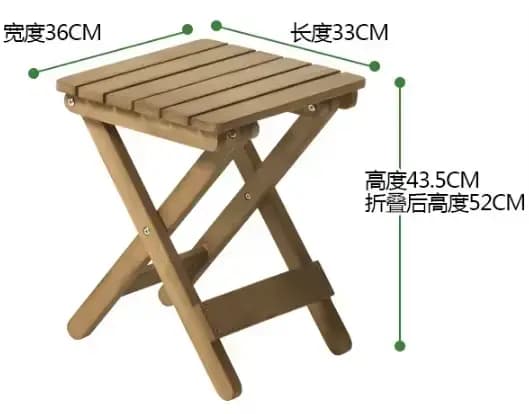 Mini Table de Camping Simple et pliante pour loisirs, mobilier de jardin multi-scènes en pin épais,