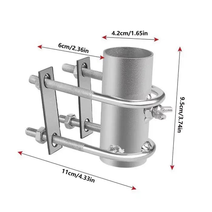 Support de parasol réglable pour balcon et terrasse, fixation à clip pour balustrade, base de suppor
