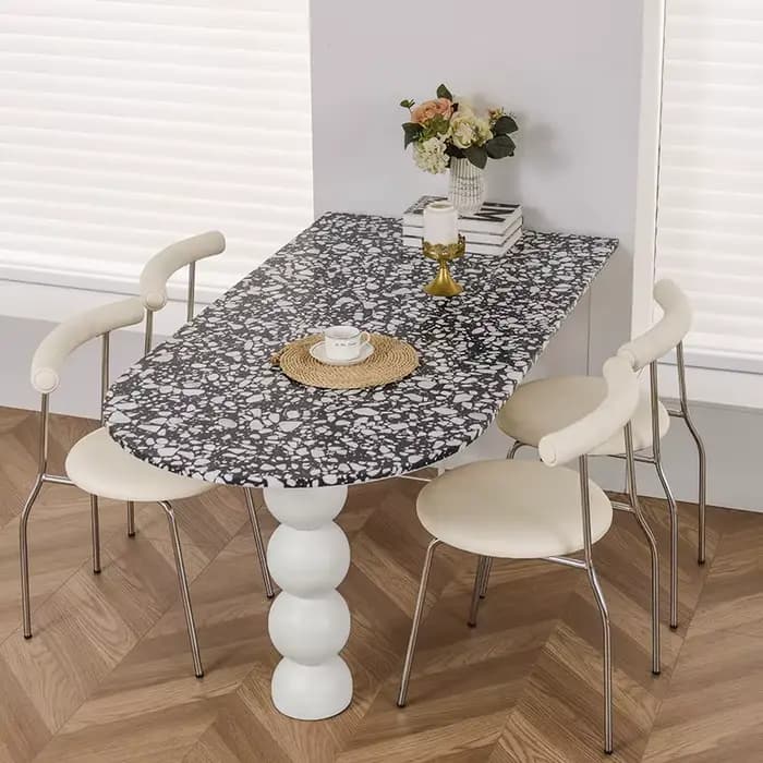 Table de salle à manger design pour jardin, table basse nordique, table murale haute pour couloir, c