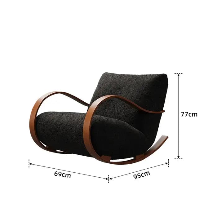 Chaise de jardin et de chambre à coucher avec support dorsal