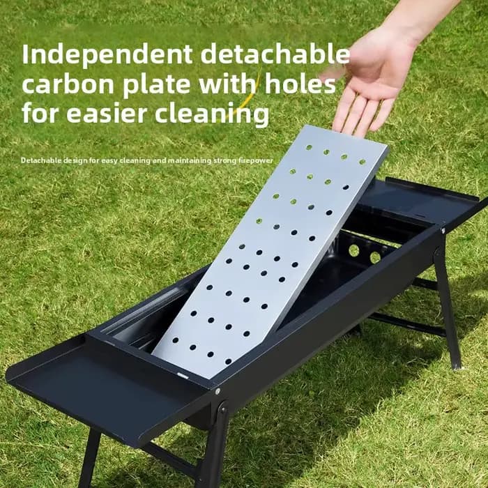 Nouveau barbecue portable pliable d'extérieur grande taille pour la famille