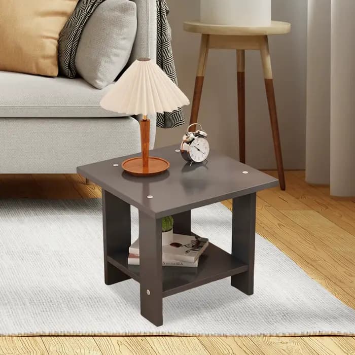 Table d'appoint Double couche en bois, petite Table d'appoint pour canapé, maison, salon, petit appa