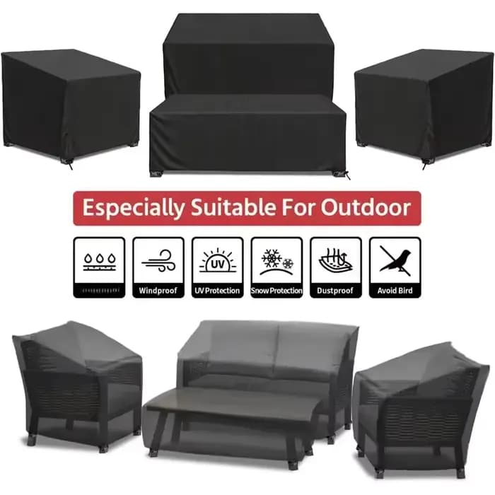 Ensemble de 4 housses de meubles de patio
