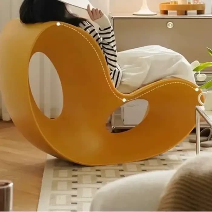 Chaise de détente moderne Design fauteuil à bascule en plastique canapé paresseux polyéthylène Voido