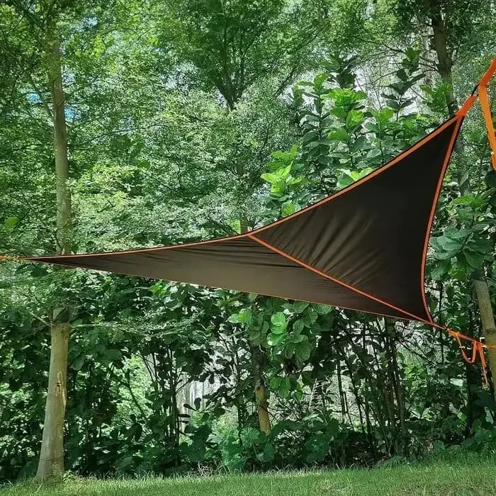 Hamac Triangulaire de Camping en Plein Air Suspendu Hors du Sol