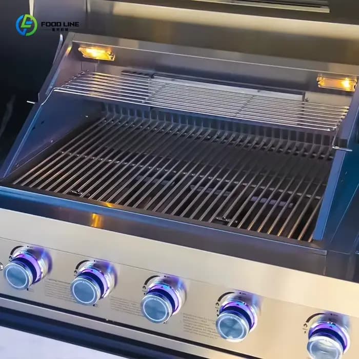Îlot de cuisine extérieur en aluminium sur mesure