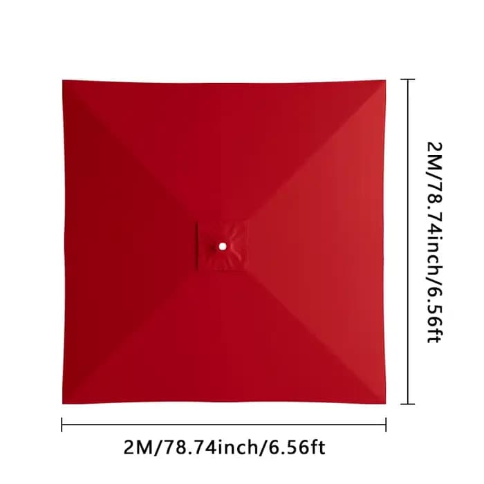 Remplacement de auvent de parapluie de Patio en porte-à-faux rectangulaire robuste 2x2M-couvercle supérieur de Parasol