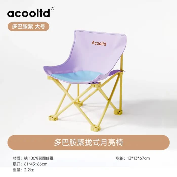 Violet bleu chaises De plage voyage Compact Camping