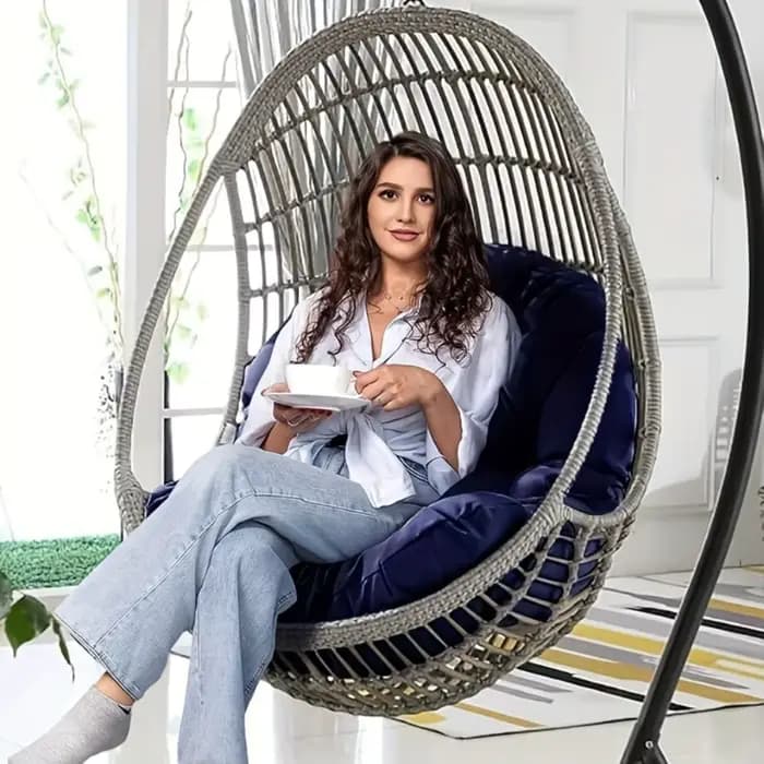Panier suspendu extérieur chaise coussin d'assise toutes saisons