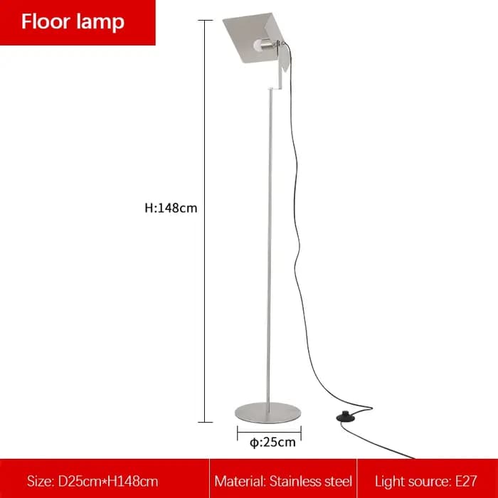 Lampe LED autoportante en acier inoxydable
