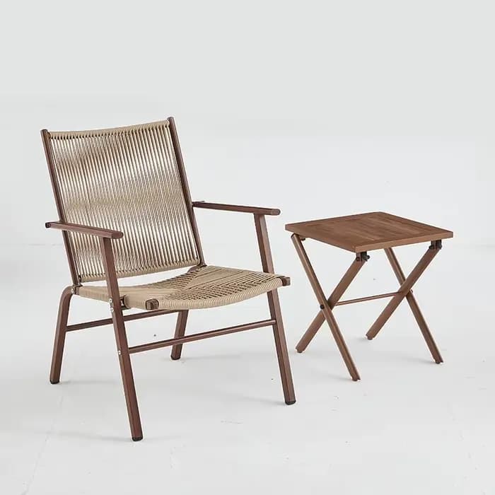 Combinaison table et chaise d'extérieur pour balcon