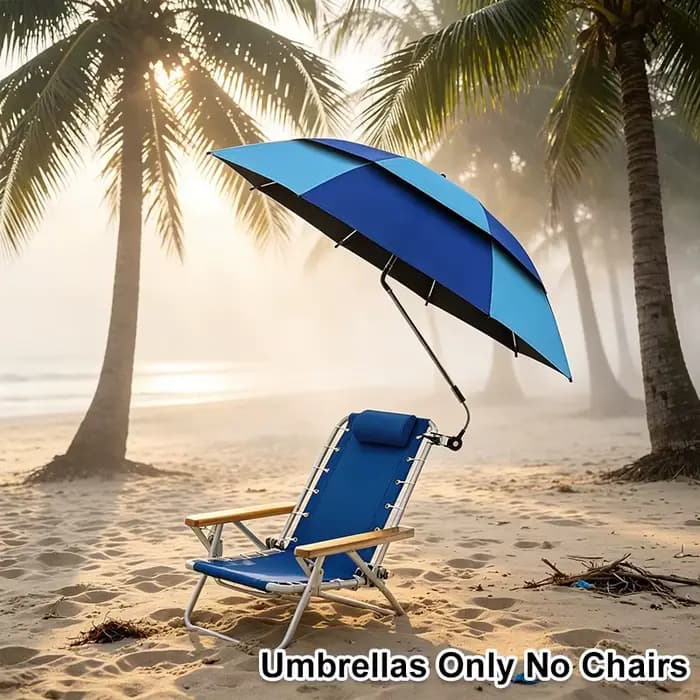 Parasol de plage réglable pour chaise longue