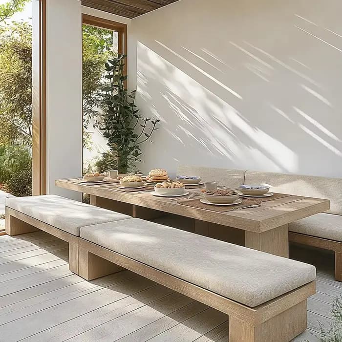 Coussins de banc de 5cm de Long, siège de chaise, oreiller de canapé, baie vitrée, coussin décoratif pour canapés, siège de banc de jardin, balançoire, siège arrière