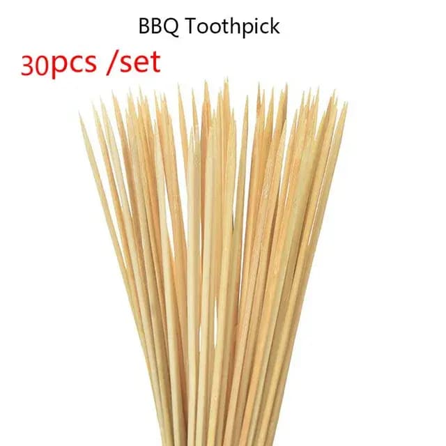 30/50 pièces gril en bois jetable outils de Barbecue cuisson en plein air bâtons