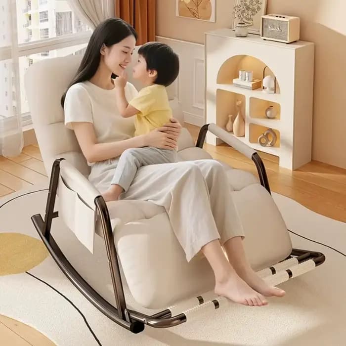 Fauteuil à bascule portable surdimensionné pour adulte