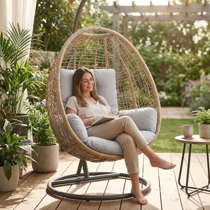 Coussin de remplacement pour fauteuil suspendu d'extérieur