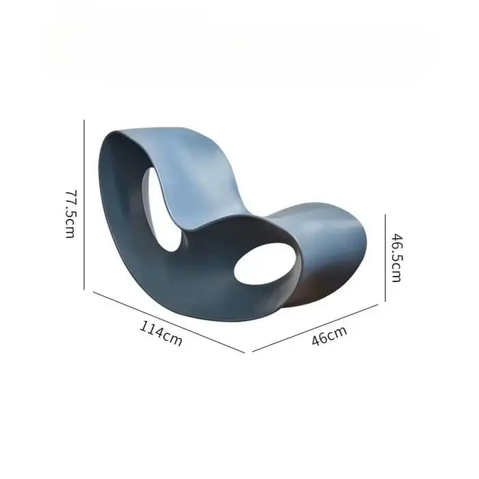 Chaise de détente moderne Design fauteuil à bascule en plastique canapé paresseux polyéthylène Voido