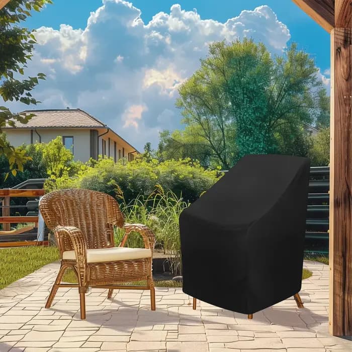 Housse de chaise empilable de jardin 65x65x80x120cm
