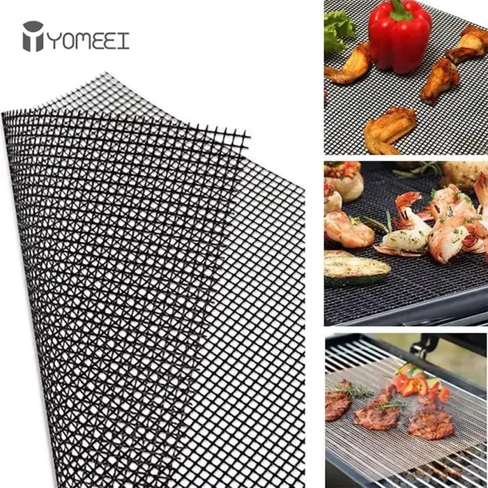 YOMEEI 1 pièces Barbecue tapis à griller grille forme