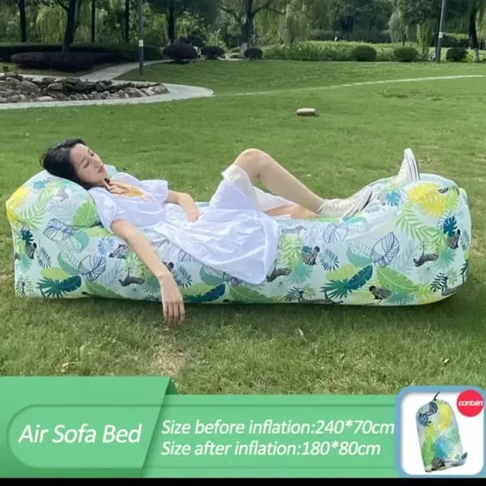 Canapé gonflable rapide pour camping, chaise longue à air, sac de couchage de plage, portable, pliab