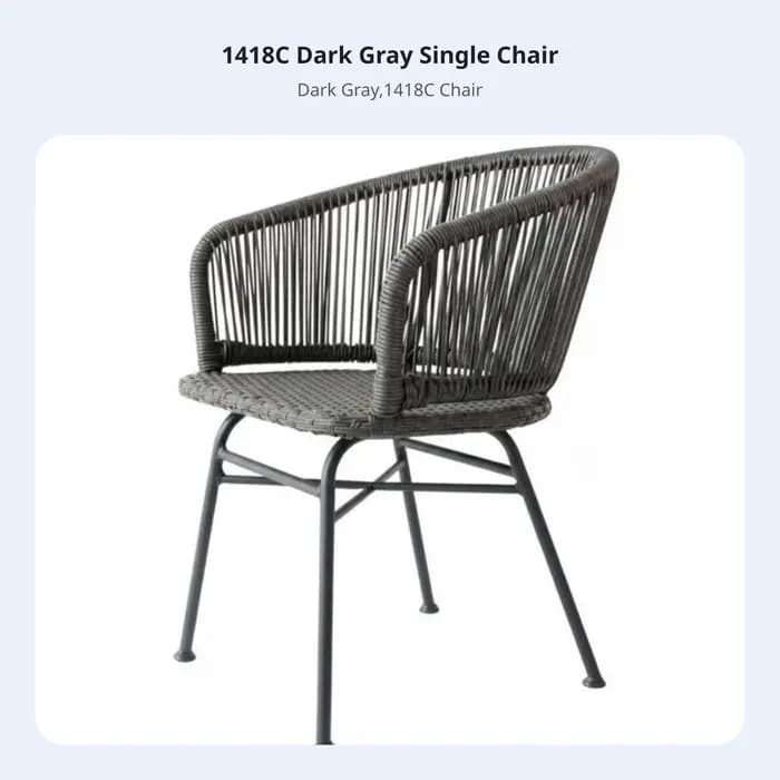 Fauteuil à dossier tressé, design nordique, chaise de patio, design minimaliste extérieur, séchage r
