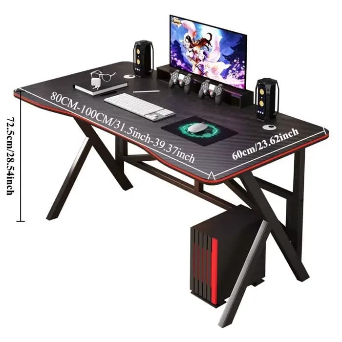 Table de jeu ergonomique bureau d'ordinateur de bureau Table d'étude jeu de luxe Table de jeu Stable