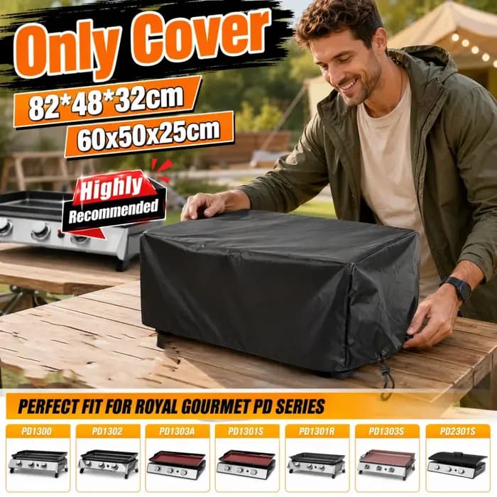 Housse de protection multi-tailles pour grilles de 17 à 35 pouces, housse de barbecue robuste en polyester 210D pour barbecue à gaz à surface plate