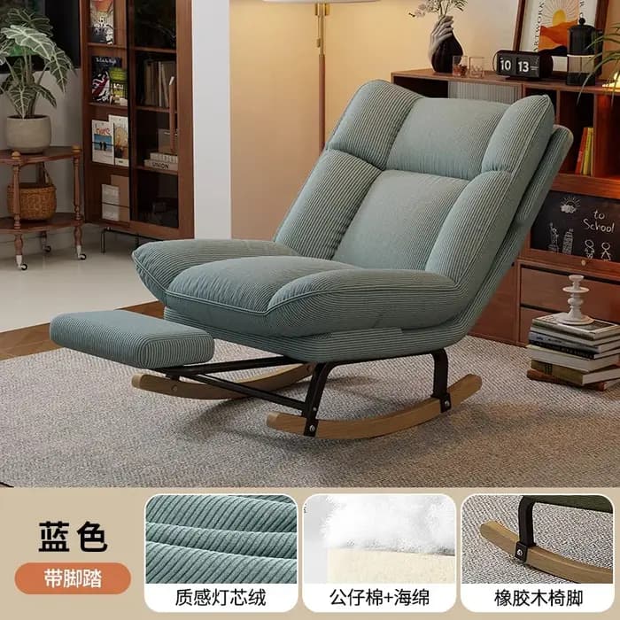 Fauteuil à bascule décontracté rétro pour balcon