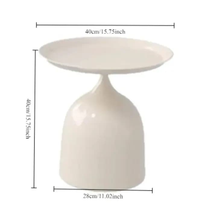 Table d'angle noire moderne et minimaliste pour salon