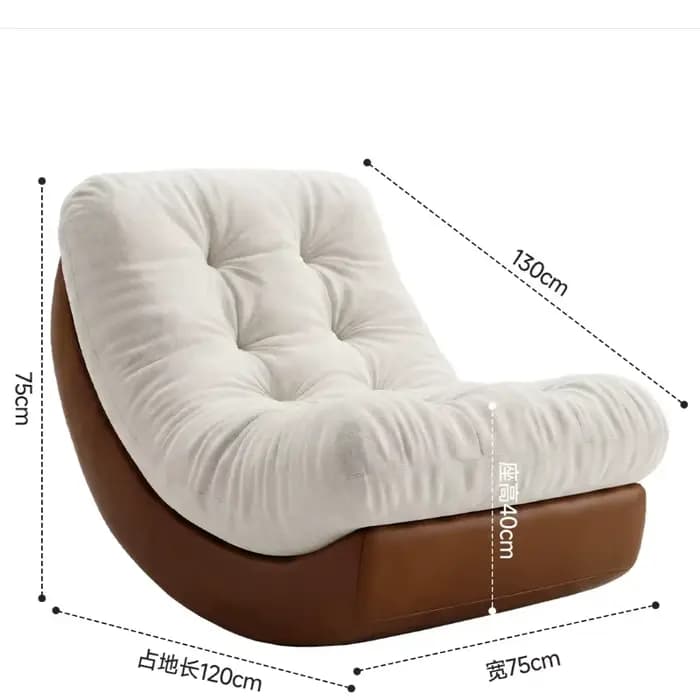 Fauteuil à bascule surdimensionné