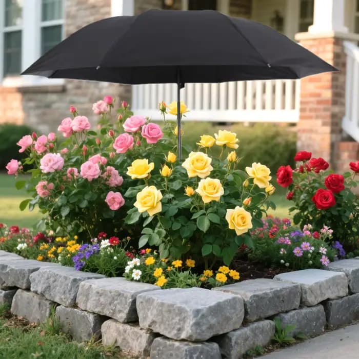 Parasol pour plantes d'extérieur, protection solaire pour fleurs, parasol de jardin pour jardiniers, idéal pour la cour, la terrasse, le porche et le balcon.