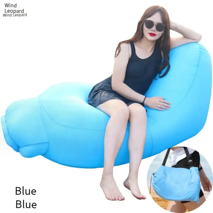 Chaise longue gonflable portable