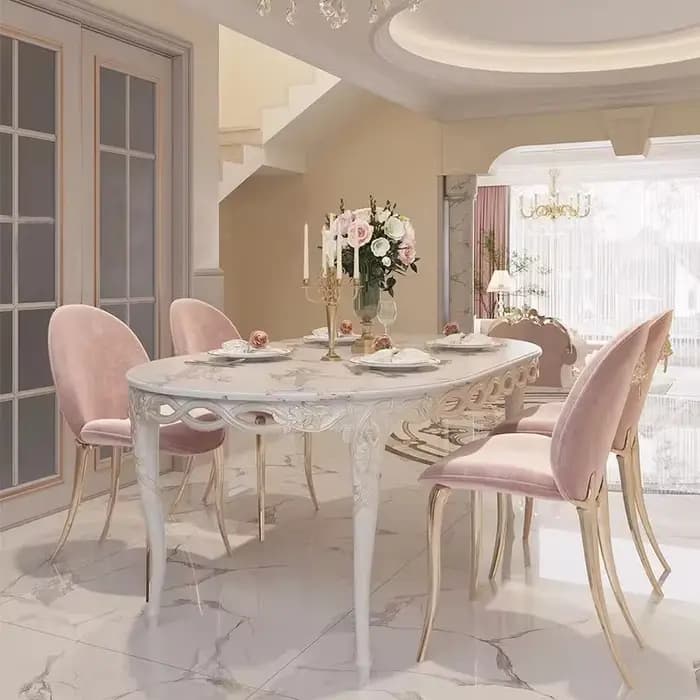Salon café Table à manger conférence haute luxe moderne nordique cuisine Table à manger salon Mesas