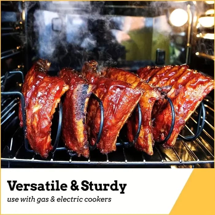 Support à côtes pour barbecue en acier inoxydable