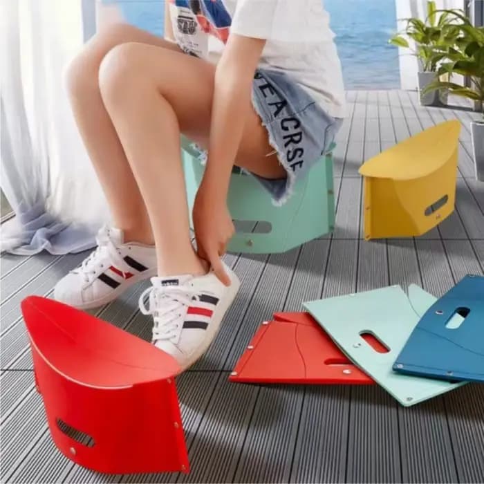 Tabouret pliant d'extérieur en papier, chaise pliante de pêche, Portable, petit Festival de musique,