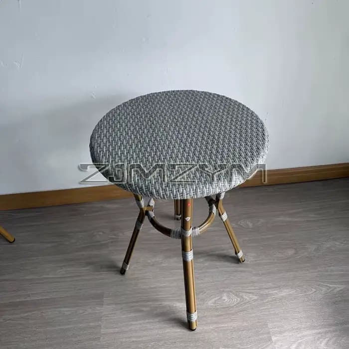 Petite Table basse, Table d'appoint tissée en rotin, petite Table ronde Simple pour la maison, Table