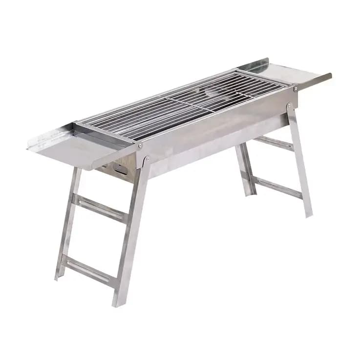 Barbecue portable pliable en acier inoxydable pour camping en plein air