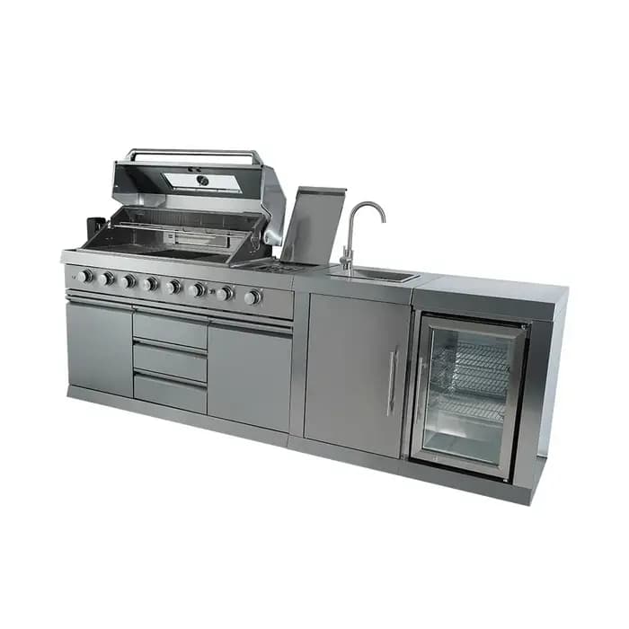 Ensemble de barbecue de jardin extérieur 6 pièces