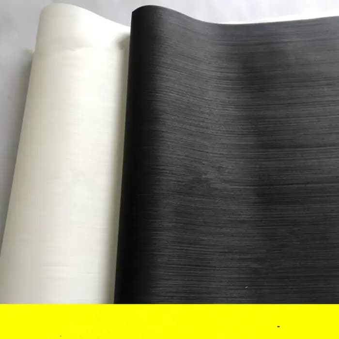 L:2.5 Mètres Largeur: 55cm Épaisseur: 0.2mm Peau de Bois de Document Pur Peau de Bois Noir Pur Peau