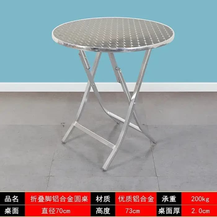 Table pliante en alliage d'aluminium