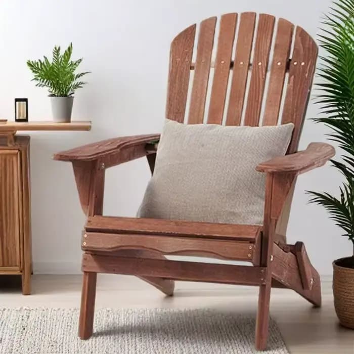 Ensemble de chaises Adirondack pliantes en bois, chaise de jardin de Patio, mobilier d'extérieur col