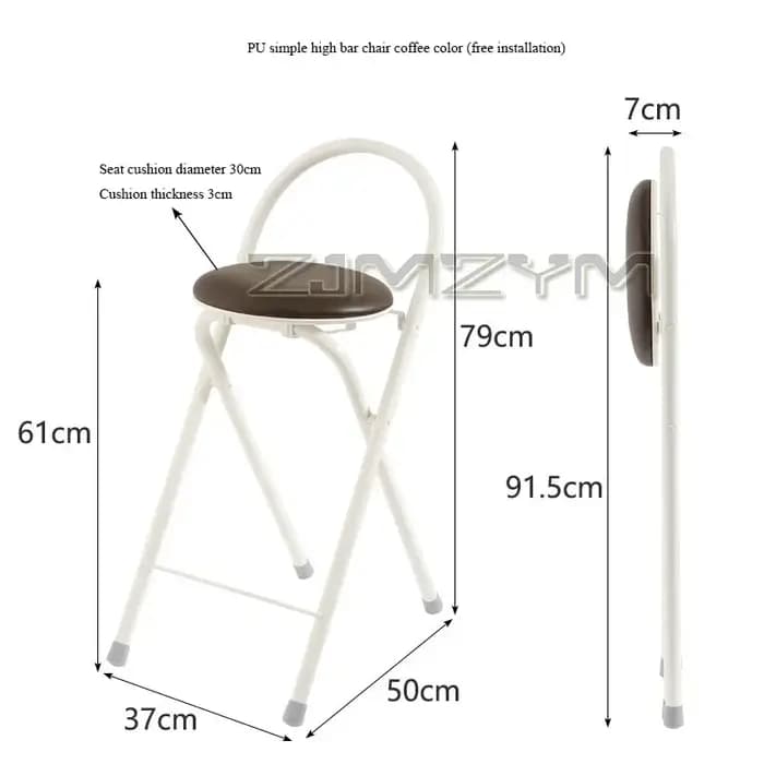 Repose-pieds haut de bar pliable