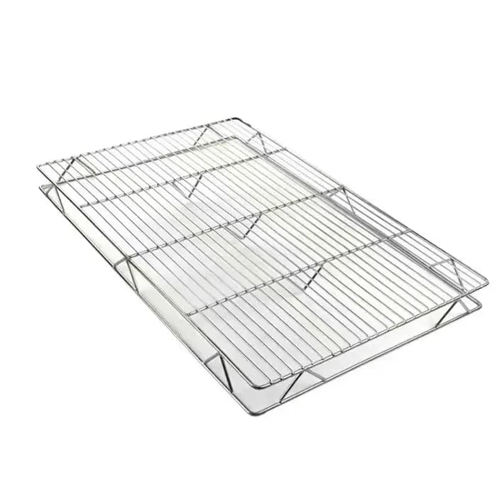 Grille de barbecue rectangulaire en acier inoxydable 304