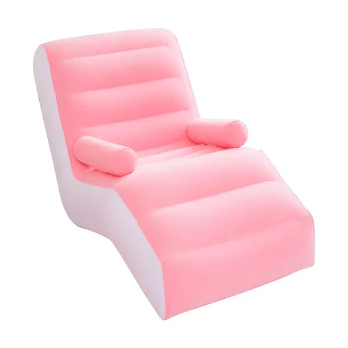 Fauteuil inclinable gonflable 1 pièce, chaise longue pliable pour chambre à coucher, canapé d'intérieur inclinable avec accoudoirs, fauteuil inclinable d'extérieur