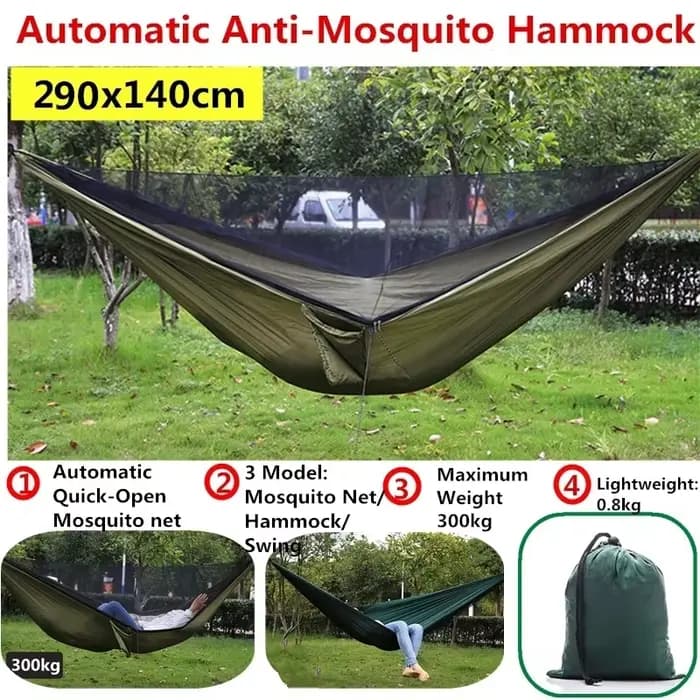 Hamac de Camping moustiquaire et auvent
