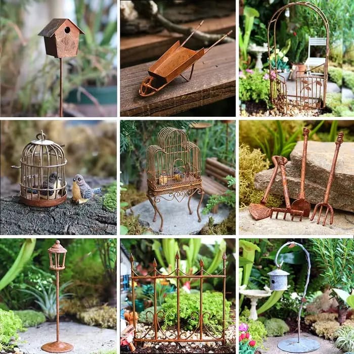 Clôture en métal l'inventaire pour jardin nickel é