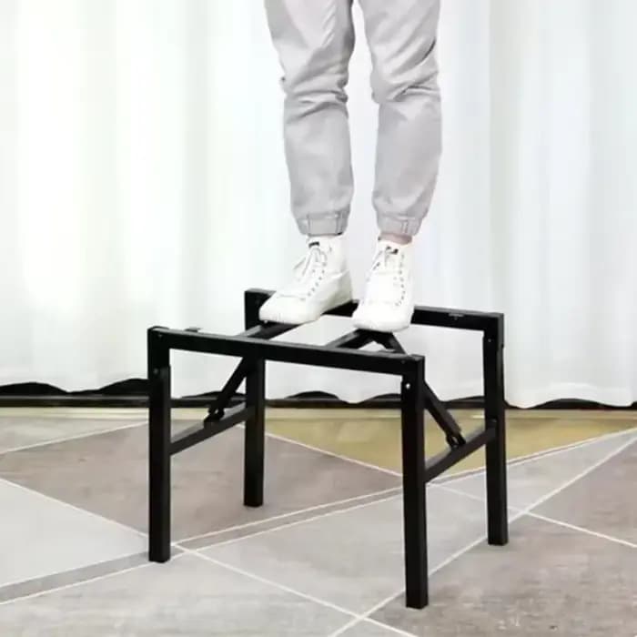 Supports de pieds de Table pliables, cadres de Table à manger, pieds à ressort épais et renforcés, r