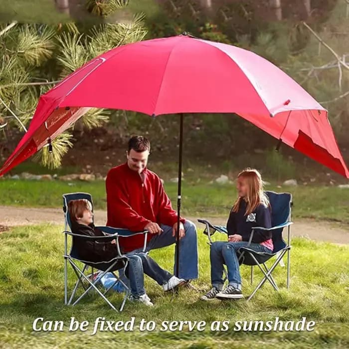 Parasol de plage coupe-vent UPF 50+ avec ancre de sable et inclinaison, pare-soleil portable et pliable pour patio, jardin, piscine, cour, pelouse, extérieur