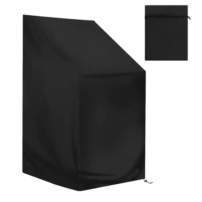 Housse de chaise empilable de jardin 65x65x80x120cm