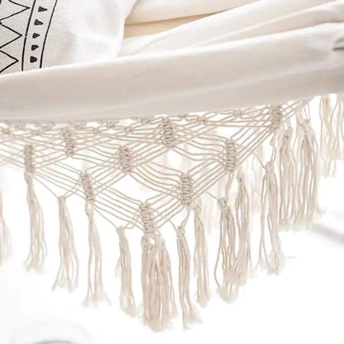 Grand hamac pour 2 personnes, Style Boho, macramé brésilien à franges, Double hamac de luxe, balanço